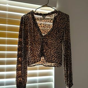 Cheetah blouse